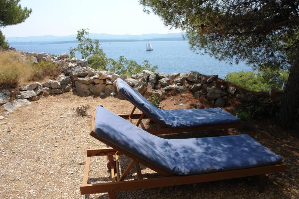 A Small Stone House By The Sea, In A Wineyard Nerezisca ภายนอก รูปภาพ
