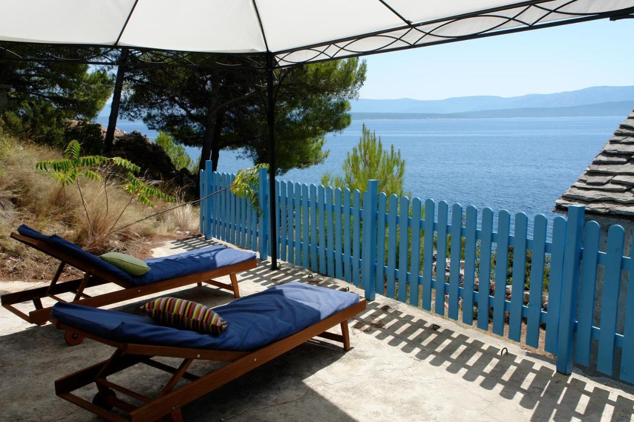 A Small Stone House By The Sea, In A Wineyard Nerezisca ภายนอก รูปภาพ